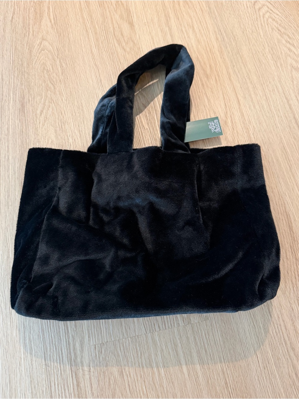 wild fable Black Plush Tote